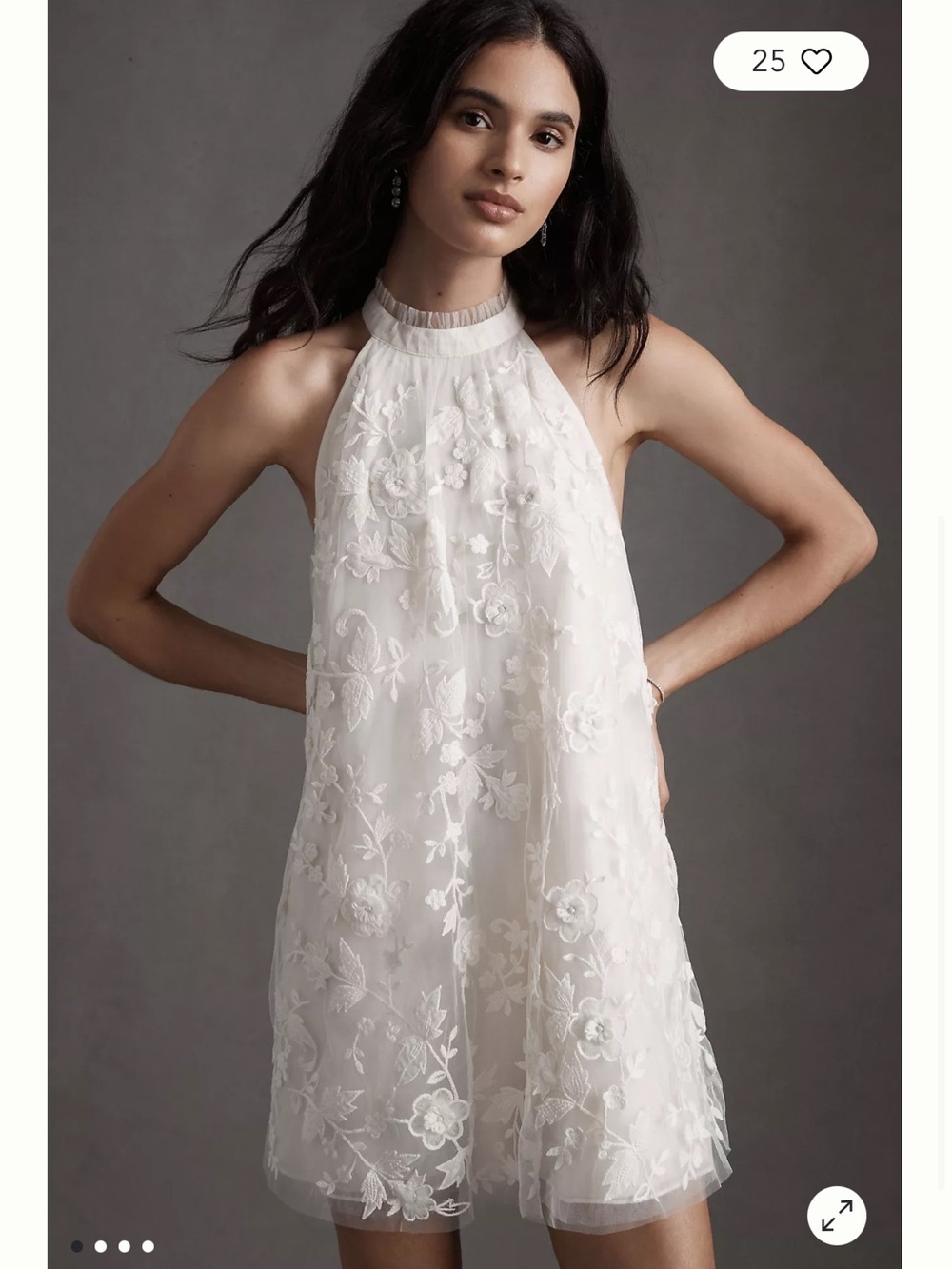 BHLDN Nolan Dress Anthropologie Wedding Formal Party 8 Romantic Fairy